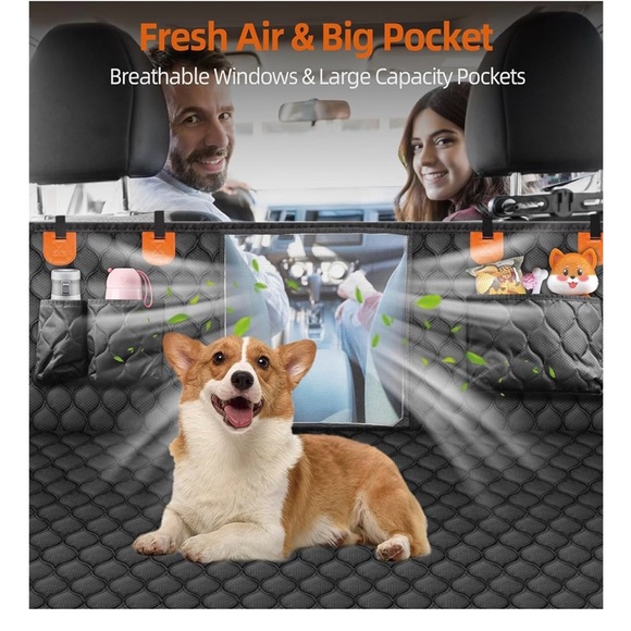 Black Dog Car Seat Cover - Picture 4 of 7